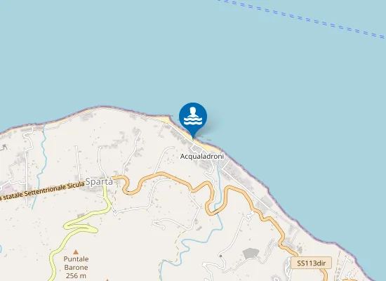 Map of ACQUALADRONI PIAZZETTA VIA LUNGOMARE