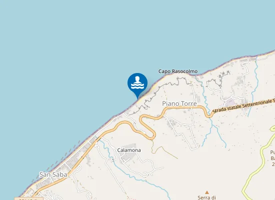 Map of S. SABA CAPO RASOCOLMO