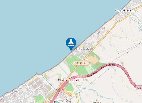 Map of ORTOLIUZZO LUNGOMARE INCROCIO VIA FAZZINO