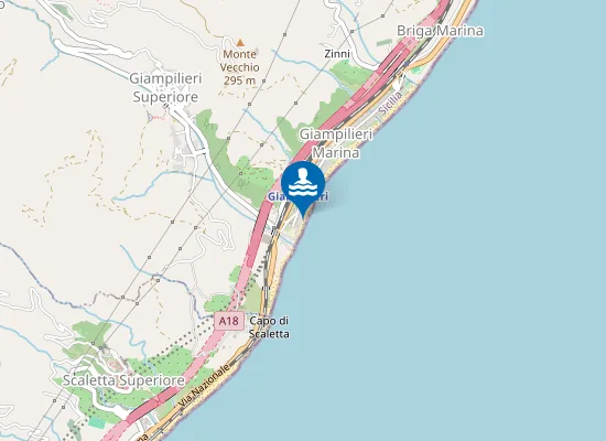 Map of M 150 NORD FOCE TORRENTE GIAMPILIERI