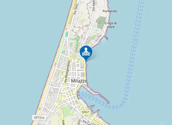 Map of LUNGOMARE GARIBALDI INCROCIO VIA C. COLOMBO