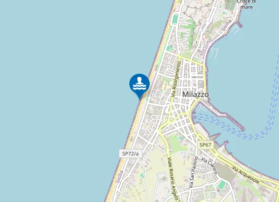 Map of CONDOTTA SOTTOMARINA VIA MARINAIO D'ITALIA INCROCIO VIA REGIS