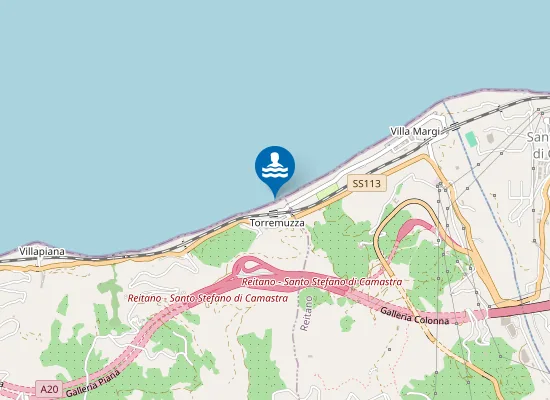 Map of M 200 EST DEPURATORE TORREMUZZA