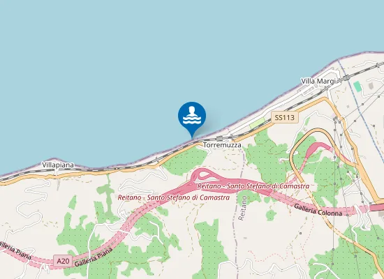 Map of M 200 OVEST DEPURATORE TORREMUZZA
