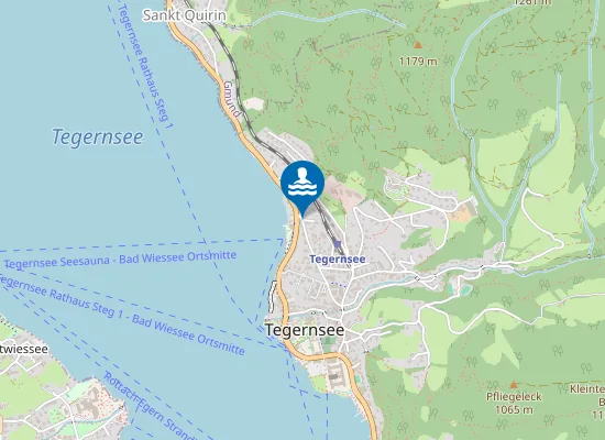 Map of TEGERNSEE TEGERNSEE STRANDBAD TEGERNSEE