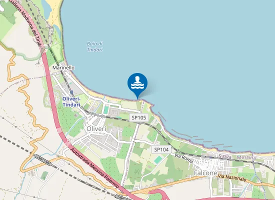 Map of M 100 OVEST FOCE TORRENTE ELICONA