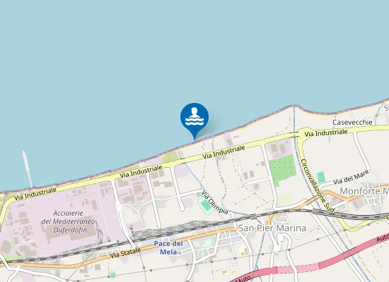 Map of M 200 EST FOCE TORRENTE MUTO CONTRADA ORGOTTO