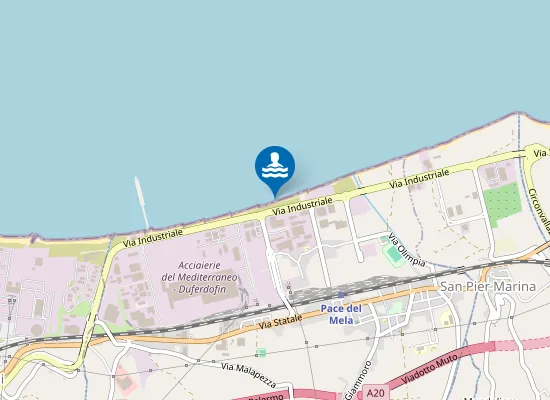 Map of M 200 OVEST DEPURATORE ASI