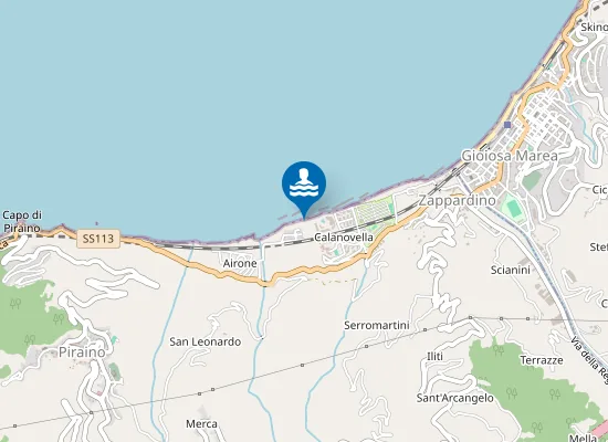 Map of M 300 EST FOCE TORRENTE GAROFALO