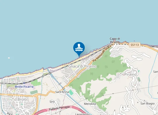 Map of GLIACA CONDOTTA SOTTOMARINA