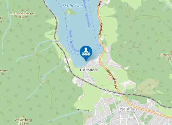 Map of SCHLIERSEE SCHLIERSEE LIEGEWIESE FISCHHAUSEN