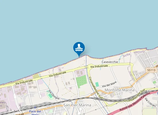 Map of M 100 OVEST FOCE TORRENTE NICETO