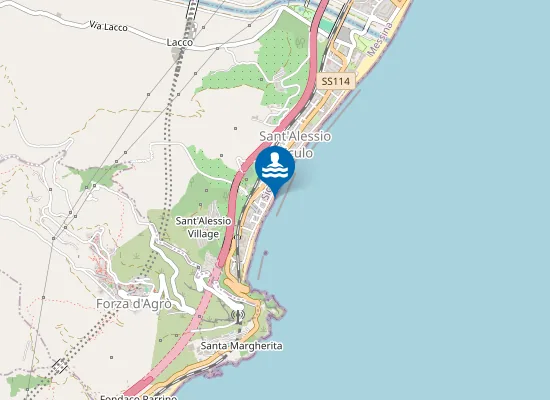 Map of FOCE TORRENTE SALICE CONDOTTA SOTTOMARINA