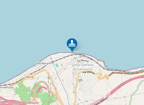 Map of M 600 EST FOCE TORRENTE S. STEFANO