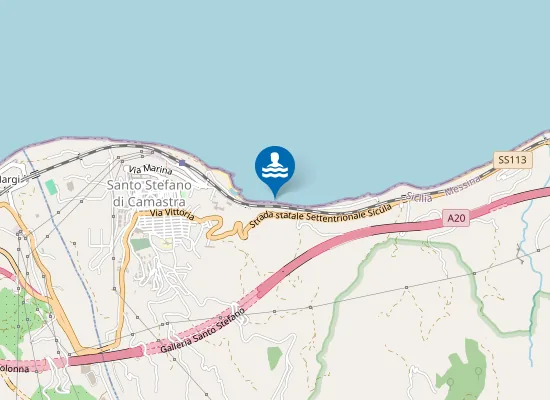 Map of M 200 EST FOCE TORRENTE CIARAMISELLO