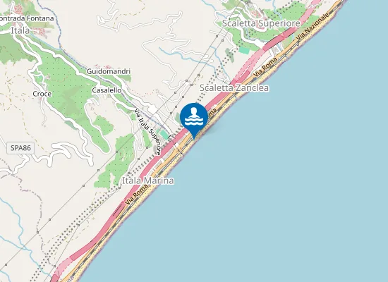 Map of M 200 NORD FOCE TORRENTE ITALA