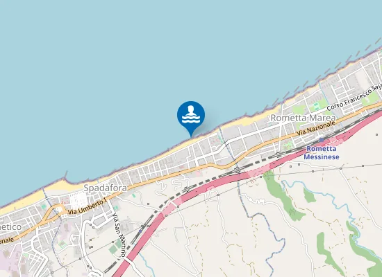 Map of VIA LUNGOMARE INCROCIO VIA SICILIA