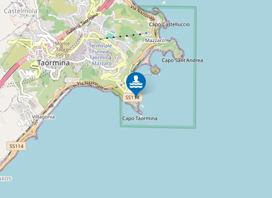 Map of CAPO TAORMINA