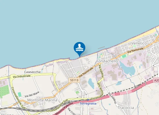 Map of TORREGROTTA M 500 OVEST FOCE TORRENTE FONDACHELLO