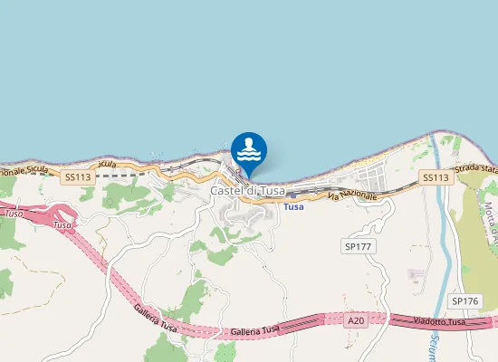 Map of CASTEL DI TUSA
