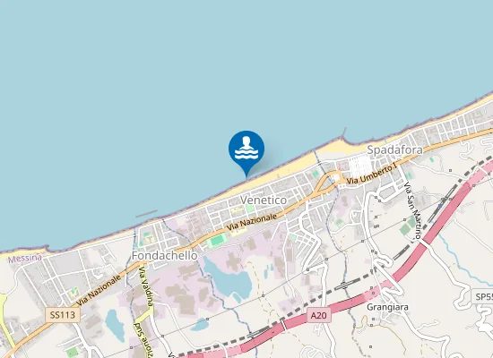 Map of VIA LUNGOMARE INCROCIO VIA V. EMANUELE ORLANDO