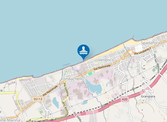 Map of VIA LUNGOMARE INCROCIO VIA DEL VESPRO