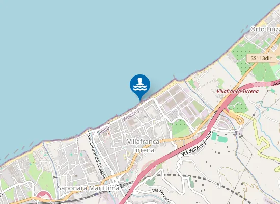 Map of VIA MARINA INCROCIO VIA CALAMARO