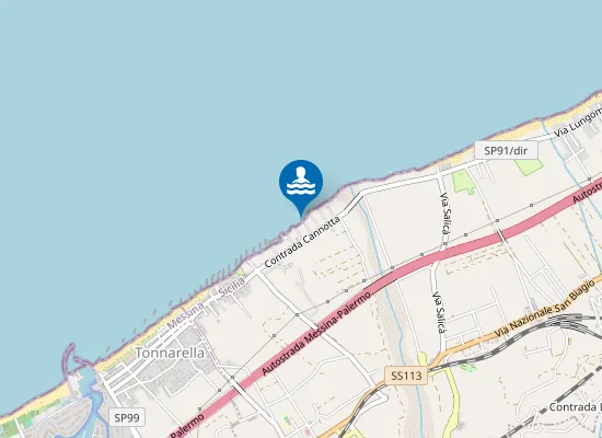 Map of M 100 EST SCARICO CONTRADA ACQUITTA