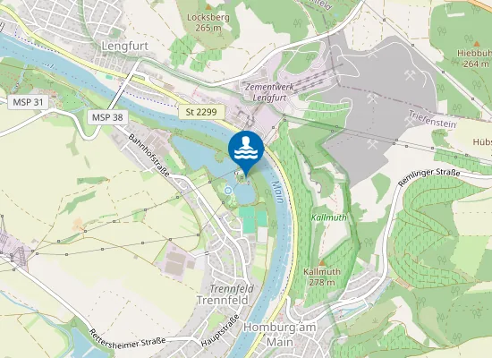 Map of KLOSTERSEE TRIEFENSTEIN TRENNFELD