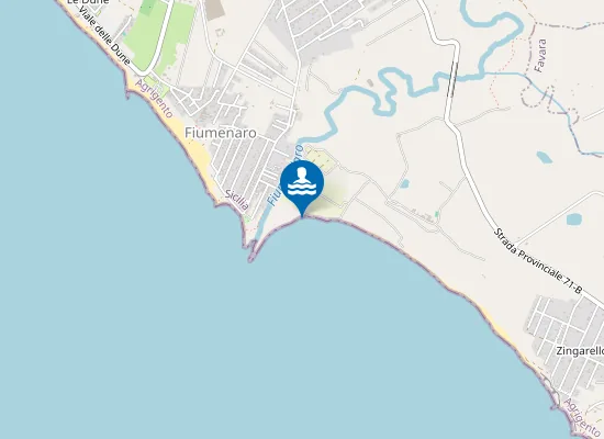 Map of 200 M DX FOCE DEL FIUME NARO