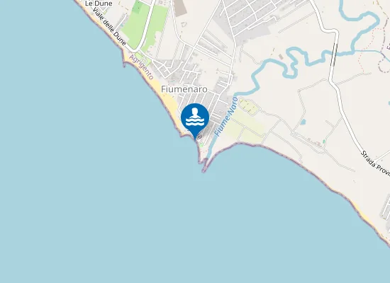 Map of 200 MT SX FOCE DEL FIUME NARO