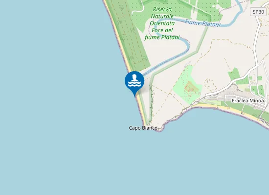 Map of FOCE FIUME PLATANI