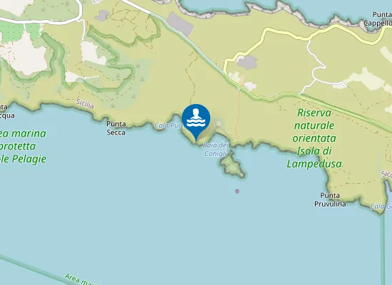 Map of LAMPEDUSA - ANTI ISOLA DEI CONIGLI