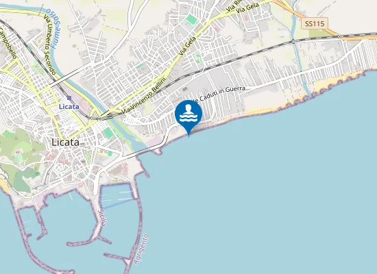 Map of 300 M SX FOCE DEL FIUME SALSO