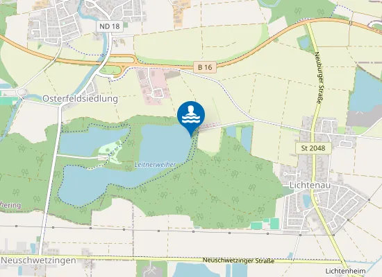 Map of BADESEE NIEDERFORST GROSS WEICHERING