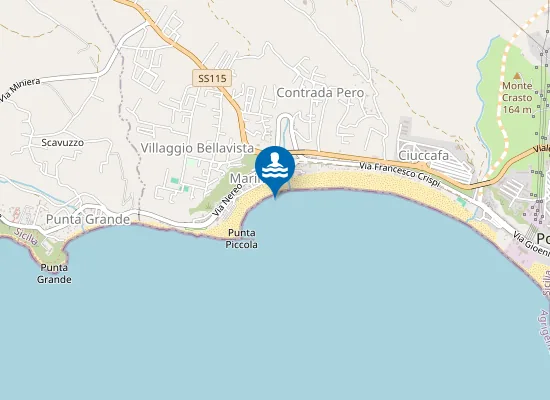 Map of 100 M Dx Foce Torrente Re