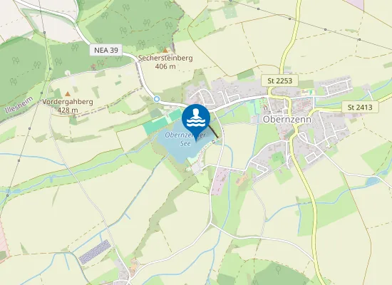 Map of RUECKHALTEBECKEN OBERNZENN