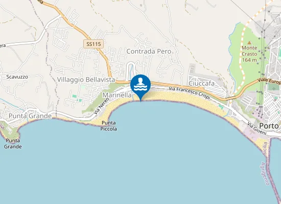 Map of 100 M Sx Foce Torrente Re