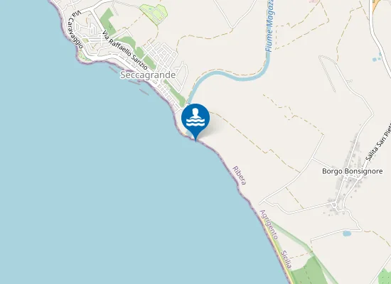 Map of 100 MT SX FOCE DEL FIUME MAGAZZOLO