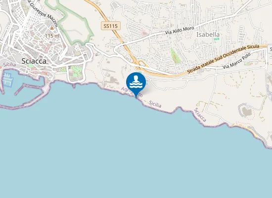 Map of LOCALITA' BAGNI