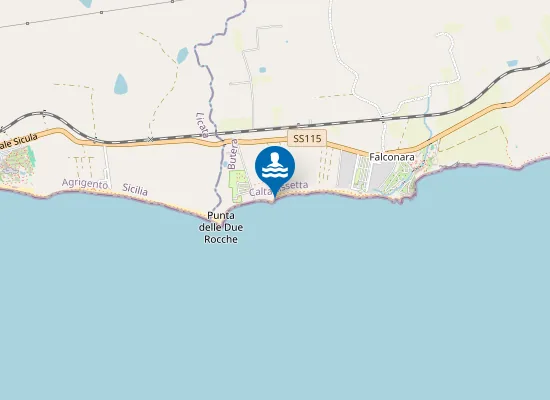 Map of FOCE TORR.KM.1 DA P. DUE ROCCHE