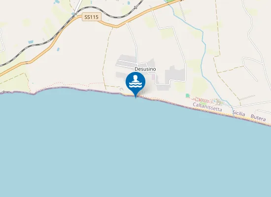 Map of FOCE CANALONE DESUSINO