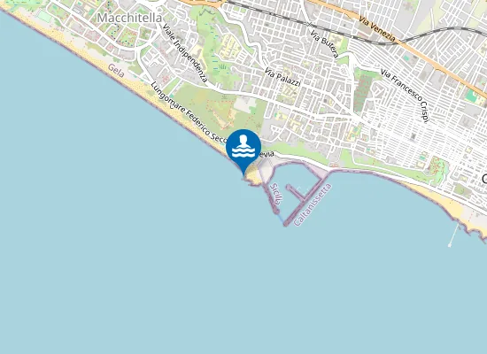 Map of OVEST PORTO RIFUGIO