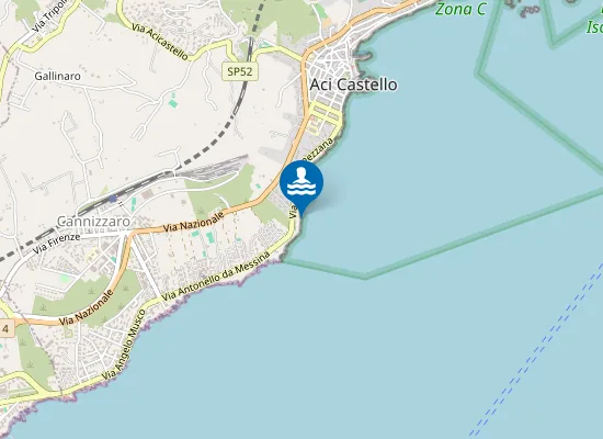 Map of CANNIZZARO VIA PEZZANA 18