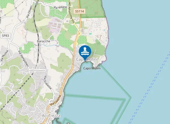 Map of CAPO MULINI - INIZIO VIA GARITTA