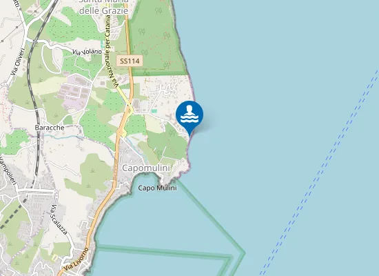 Map of CAPO MULINI-SBOCCO VIA GURNE - 20 M SUD