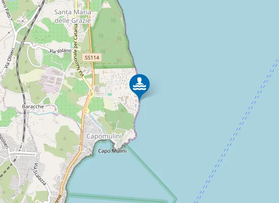 Map of CAPO MULINI-SBOCCO VIA GURNE - 25 M NORD