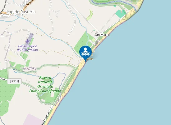 Map of TORRENTE MINISSALE 50 M. SUD