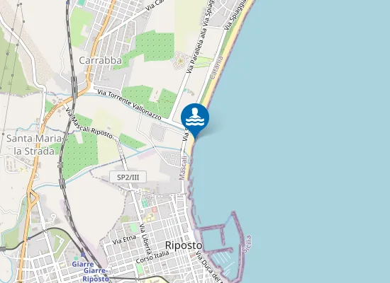 Map of TORRENTE MACCHIA 225 MT. NORD