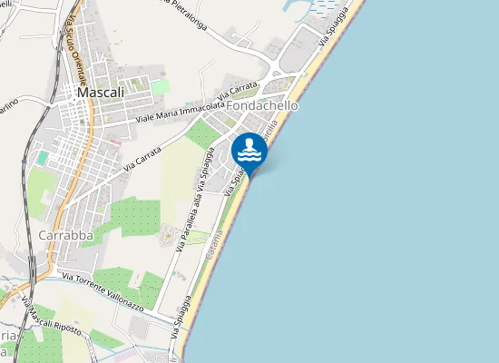 Map of TORRENTE ANGUILLARA 100 M N